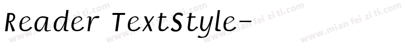 Reader TextStyle字体转换